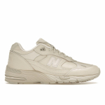 New Balance 991 Valmistatud Inglismaal Kaasaegne Luxe Meeste Tossud Valge Helehall Kuukiir M991OW 42.5