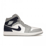 Air Jordan 1 Mid Wolf Grey Midnight Navy Meeste tossud Valge DQ8426-104 47.5