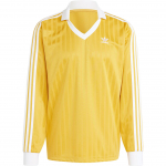 Adidas Originaalid Adicolor Pique Jalgpallipluus Tikitud logoga Vabaaja Retro Sport Pikkade varrukatega Jalgpallis&auml;rk Meeste topid Kuldne IZ2447 XL