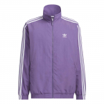 Adidas Originals Firebird Spordijakk Logoga Mugav Seisukrae Pikkade Varrukatega Jakk Meeste Jakk Tehniline Lilla KC1456 XL