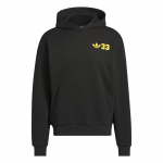 Adidas Originals SS25 Kareem Accolades Vabaaja Mugav Mitmek&uuml;lgne Huppar Unisex hupparid Must P&auml;ikesekollane JD5193 S