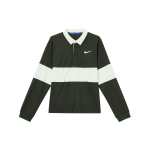 Nike Dri-FIT ADVCourt Slam SS25 Kiiresti kuivav Spordipolo Pikkade varrukatega Tennises&auml;rk Meeste S&auml;rgid Redwood Light-Ivory White IB8142-355 L beige