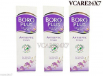 Boroplus Antiseptiline kreem 80 ml Pakk 3 tk | Ayurveda Kiiresti imenduv Mittekleepuv Niisutaja N&auml;ole, K&auml;tele, Kehale, L&otilde;henenud Jalgadele Ja Talvehoolduseks