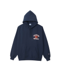 Champion COTTON USA L&otilde;tv pikkade varrukatega kapuutsitr&uuml;kiga logo Action suurus Tumesinine Meeste Tr&uuml;kk, Stiil, M, (C3-Y105)