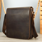 Retro meeste naturaalsest nahast &uuml;lakehakott, vertikaalne ruudukujuline veisenahast crossbody kott, mitmek&uuml;lgne ja vabaaja crossbody kott One Size kohv