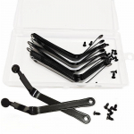 20PC metal stamping hardware rust-proof photo frame bookshelf spring bracket fixing piece with screw sleeve box One Size must