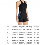 Naiste l&uuml;hike &uuml;hes t&uuml;kis 2 mm neopreenist ujumistrikoo sukeldumiskost&uuml;&uuml;m eesmise lukuga ujumiseks ja sukeldumiseks XS must