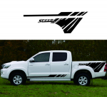 4 tk auto k&uuml;lgkleebis stiilne Ford Nissan NAVARA NP300 jaoks vin&uuml;&uuml;lkile kaunistus