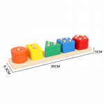 Montessori puidust sorteerimise m&auml;nguasjad, pusle v&auml;ikelastele ja lastele koolieelsete peenmotoorika m&auml;nguasi 1 aastaks
