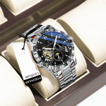 Tippbr&auml;nd Meeste Automaatne Mehaaniline Multifunktsionaalne Meeste Kell Helendav Veekindel Moekell