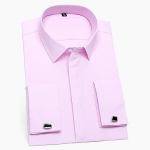 Tahked Prantsusmaa Mansetin&ouml;&ouml;bid Meeste Kleidis&auml;rgid Pikkade Varrukatega Slim Fit 5XL