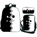 Vihane Geometry Dash Seljakott 3 tk Koolikott Veekindel &Otilde;pilas T&uuml;drukud Poisid Lapsed Mochila koos Pinaliga 16