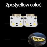 Kollane p&auml;evatule DRL-plaat 63117466108 Adaptiivne LED-esituli Ingli silm BMW X3 X3M F97 G01 X4 X4M G02 F98 2017-2021 jaoks