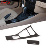 BMW E90 3. seeria 2008-2012 jaoks ABS-i s&uuml;sinikkiust autokonsooli k&auml;iguvahetuspaneeli raami katte katte dekoratiivsed kleebised sisemus A