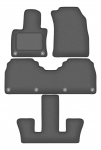 Dywaniki samochodowe welurowe grafitowe do: Honggi E-HS9 7-osobowy (2020-)