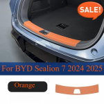 BYD Sealion 7 L&auml;vepakk Nahast L&auml;vepakk L&ouml;&ouml;gikaitse Tervituspedaalikaitse Auto Dekoratsioon Muutmise Tarvikud Orange 1PCS