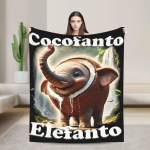 Itaalia Ajurotk Loomad Tekk Cappuccino Assassino Fliis Vinge Pehme Visketekk Kodu jaoks Talv 150x125cm 60x50in