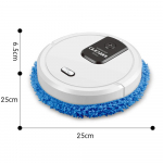 3-in-1 robotmop iset&uuml;hjenduva alusega, 360&deg; t&auml;ispindade p&uuml;hkimine, k&otilde;rge t&ouml;&ouml;kiirus kuni 10 000 p/min must