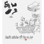 Esitulede remontkomplekt Volkswagen VW T-ROC 2018 jaoks Auto tarvikud Kruvi 2GA998225 2GA998226 1 left side
