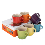 Prantsuse jahedad v&auml;rvid Le Creuset keraamiline kodune kauss riisikauss vikerkaarev&auml;rviline kausikomplekt glasuurialune v&auml;rv k&otilde;rge v&auml;&auml;rtusega lauan&otilde;ud As shown in the picture