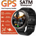 2026 Uus 5ATM Veekindel Naiste Nutikell GPS Kompass Baromeeter K&otilde;rgusm&otilde;&otilde;tja Naiste Tervis 170+ Spordirežiimi Bluetooth K&otilde;ne Nutikell Black Silicone