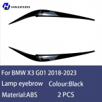 For BMW X3 X4 G01 G02 2018- Car front headlight decoration lamp eyebrow modification carbon fiber accessories external kit must