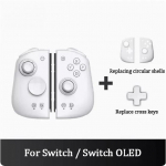 M6 Gemini 2 kontroller Nintendo Switch OLED Joypadile koos Halli joystickiga Konsool Switch NS OLED m&auml;ngupuldile HD Version valge