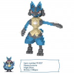 Pokemoni seeria ehitusklotsid Lucario Marowak Cubone Piakchu Gyarados Piplup Charizard Mudelmonteerimine Mini Telliskivi Kuju M&auml;nguasjad No box