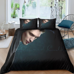 Bella Vampiir T&uuml;druk Voodipesukomplektid Peen Vooditarvete Komplekt Videviku Tekikate Tekikott Voodipesukomplekt S&uuml;nnip&auml;evakingitus EU Single(135*200cm)3pcs