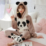 Naiste s&uuml;gis/talv flanell kapuutsiga pidžaama &uuml;likond armas paksendatud pikk plush koduriietus &uuml;ler&otilde;ivad XL