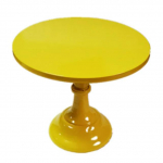 Koogialus Kodupeo magustoidulaua vitriin Magustoidu koogialus K&uuml;lm eine teepauside laud P&auml;rastl&otilde;unane teekeskus riiul metallist 8inch(20cm) kollane