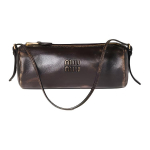Miu Miu reljeefse logoga reguleeritava eemaldatava nahast &otilde;larihmaga lambanahast &otilde;lakott Naiste &otilde;lakott Pruun 5NE851_AF6P_F0201 Basic Set (Bag+Dust Bag)