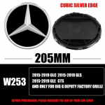 3D 185MM 205MM Esiv&otilde;re T&auml;helogo Embleem M&auml;rk Autotarvikud Mercedes-Benz C/B/E Klassi W206 W253 W213 GLC GLE V Klassi jaoks