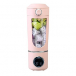 Kaasaskantav mahlapressikupp USB-laetav blender 12-teralise minismuutimasinaga reisimiseks mahl Charging roosa