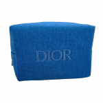 Dior Sinine Denim Kosmeetikakott Kingitus Ostuga Blue Denim Fabric Makeup Bag