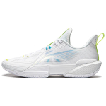 Li Ning Light Speed 2 Cushioning Slip Resistant Abrasion Resistant Low top Basketball Shoes Men's White Blue Teal ABPU023-6 47.5 white