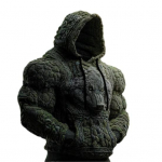 Meeste pusa dressipluus kapuutsiga, n&ouml;&ouml;riga, pikkade varrukatega, 3D digitaaltr&uuml;kiga, t&auml;navastiilis, vabaaja, spordir&otilde;ivad XL