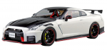 Aoshima Bunka Kyozai Rakupla Snap Car Series R35 NISSAN NISMO Eriv&auml;ljaanne 2022 Brilliant White Pearl Plastikust Mudelikomplekt 1/24 Nr.02-BW GT-R