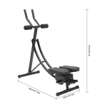 K&otilde;hulihaste masin koduseks j&otilde;usaaliks K&otilde;hulihaste kogu keha treeningmasin Fitness V&ouml;&ouml;koht Cruncher Core Toner Kujundaja LED-monitoriga must
