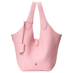 Polo Ralph Lauren &Uuml;hev&auml;rviline Trendikas Press-kinnitusega V&auml;ike Vasikanahast T&otilde;mblukuga Kotikott Naiste T&otilde;mblukuga Kotid Roosa 428938031006 Basic Set (Bag+Dust Bag) gray