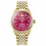 Vivienne Westwood kvartsikell roostevabast terasest rihm roosa sihver kinkekarbis klassikaline Saturn naistele kellad fuksia DWVV251RRGD Regular Watch Box