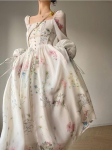 Elegantne prantsuse mustriga ruudukujuline krae minikleit naistele mood &scaron;ifoonist pikkade varrukatega peokleidid naiste vintage rannapitsid riided haldjas S