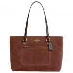 Coach Station 35 logoga seemisnahast ja siledast nahast naiste k&auml;ekott, vintage-pruun CCC77-IME0S Basic Set (Bag+Dust Bag)