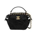 Chanel 22p Nahast Kettrihm K&auml;epide Nailonmaterjal Kuldne Riistvara K&auml;ekott Naiste Mudel Must Box(Basic Set+Box) must