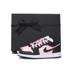 Jordan Air Jordan 1 Dopamine Dressing Cushioning, Wear Resistant Low top Vintage Basketball Shoes Women's Black Pink 553560-131(Team32-SBOX) 40 black