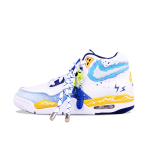Nike Flight Legacy Libisemiskindlad Kulumiskindlad Keskmise k&otilde;rgusega Vintage Korvpallijalatsid Meeste Valge Sinine BQ4212-102(Team626-) 40