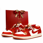 Jordan Air Jordan 1 T&auml;itmine Koos Kasvu Suurendavad Madalad Vintage Korvpallijalatsid Naiste Punased DC0774-180(Team900-) 38.5