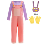 T&uuml;druk Anime Multifilm Pomni Raghata Jax Caine Cosplay Kost&uuml;&uuml;m H&auml;mmastav Digitaalne Tsirkus Cosplay Kloun Laps Kombinesoon Poisid Halloweeni &Uuml;likond 9-10 yrs 150cm pink