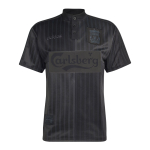 Adidas X Liverpool FC EriS&auml;rk 95 Kolm Triipu K&otilde;rge Kaelusega Pullover L&uuml;hikeste Varrukatega Jalgpallis&auml;rk Meeste pealisr&otilde;ivad KA8108 M black
