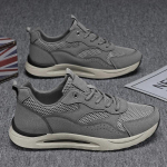 Meeste Vabaaja Libisemisvastased Jooksukingad K&otilde;rge Kvaliteediga Puhta V&auml;rvi Tennised Kerged Paelkinnitusega Spordijalatsid Suurus 39-44 39 hall v&auml;rv